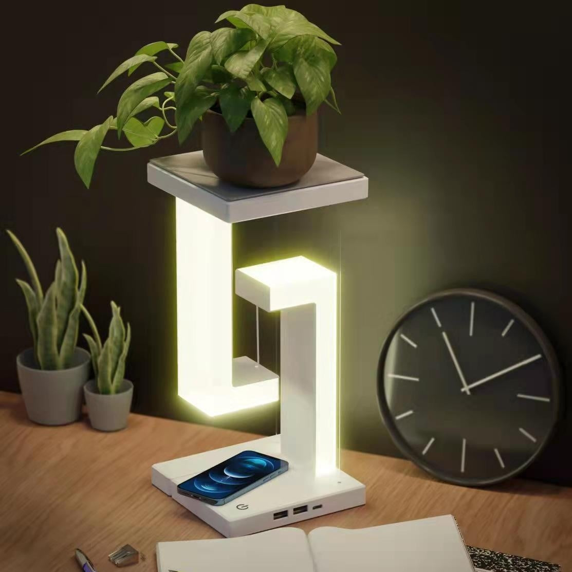 Levitating Wireless Charger Lamp: Illuminate and Float in Style