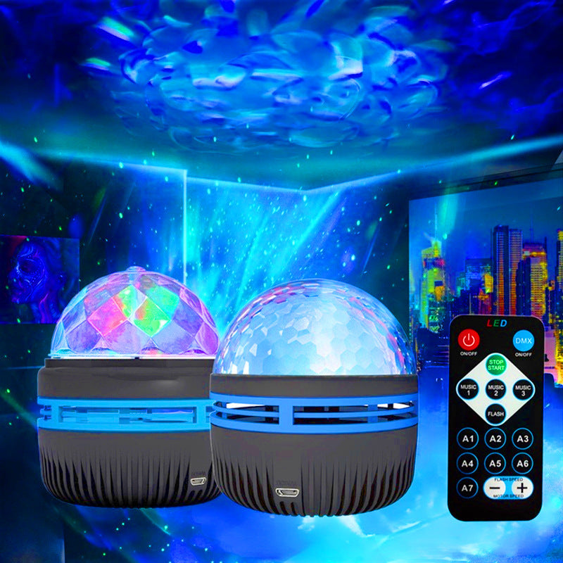 Galaxy Star LED Projector: Colorful Rotating Magic Light for Parties & Bedrooms