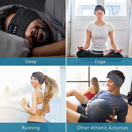 SoundGlide Pro - Wireless Music Headband & Eye Mask