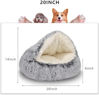 Cozy Plush Cat & Dog Bed