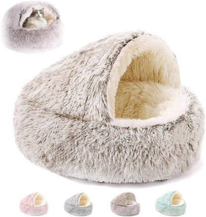 Cozy Plush Cat & Dog Bed