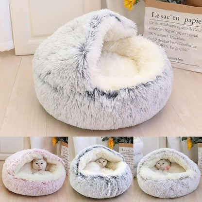 Cozy Plush Cat & Dog Bed