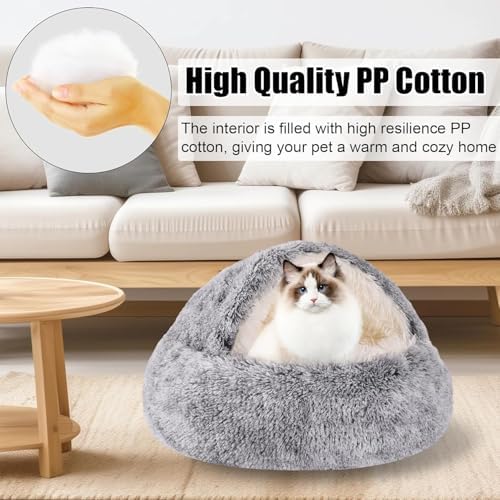 Cozy Plush Cat & Dog Bed