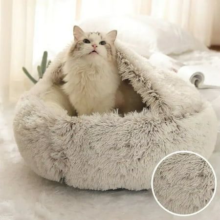 Cozy Plush Cat & Dog Bed