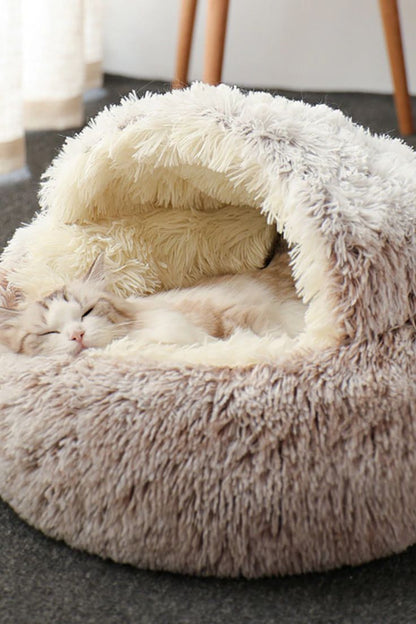 Cozy Plush Cat & Dog Bed