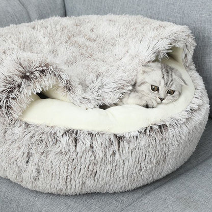 Cozy Plush Cat & Dog Bed