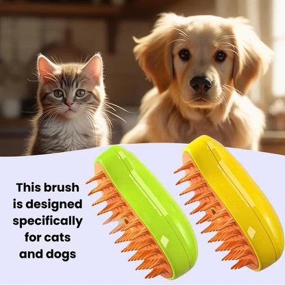 Pet Steam Grooming Brush